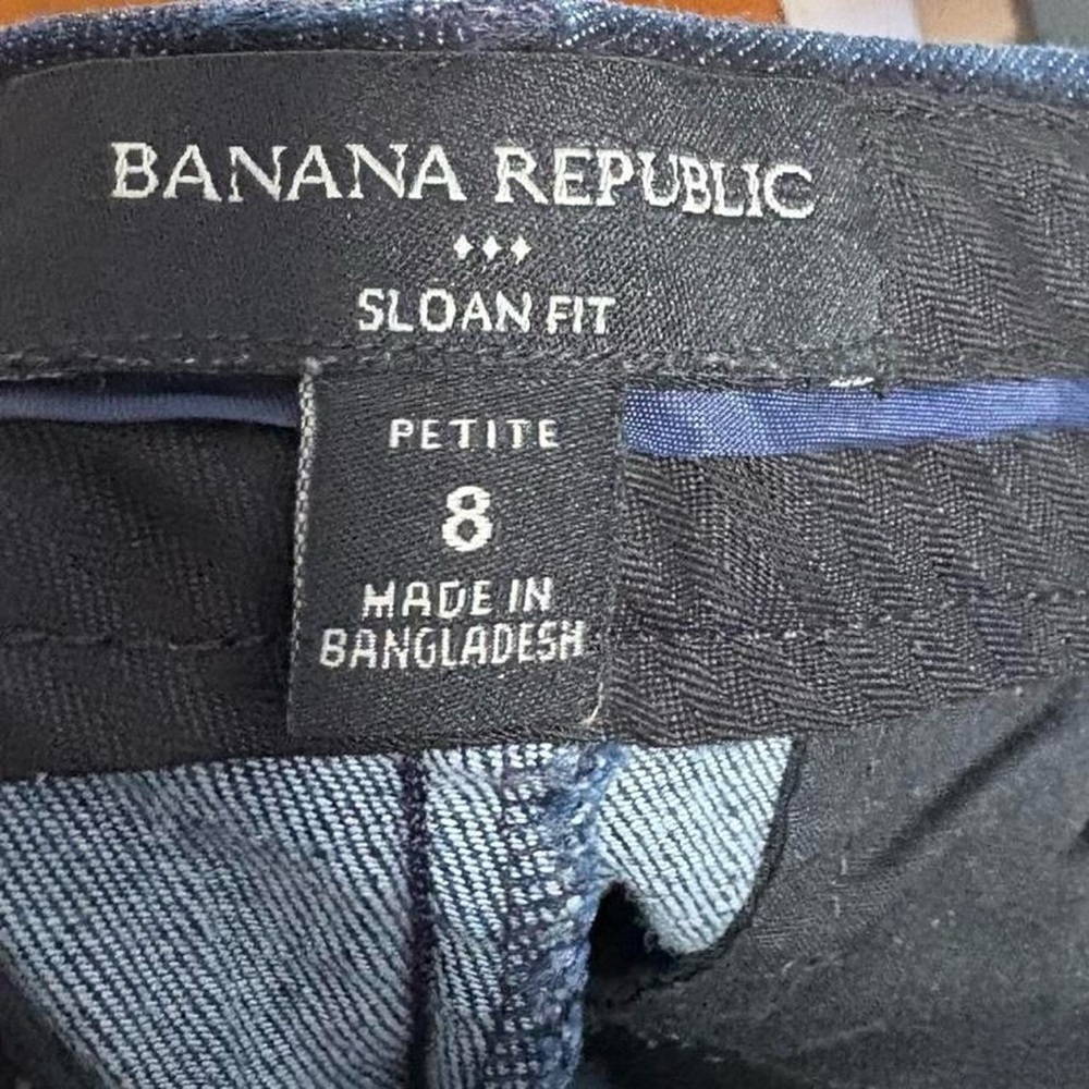 BUNDLE OF 3: Banana Republic Women’s Sloan Fit Cropped Pants Navy, Black, &Olive - Picture 4 of 8